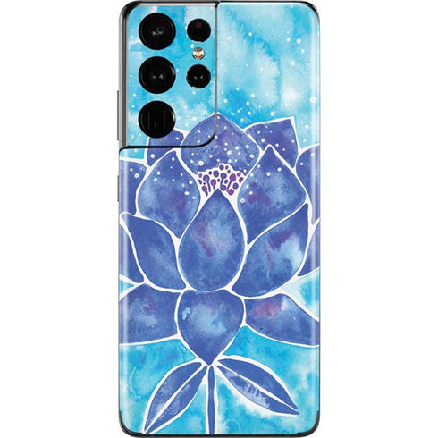 Cat Coq Blue Lotus Galaxy S21 Ultra 5G Skin
